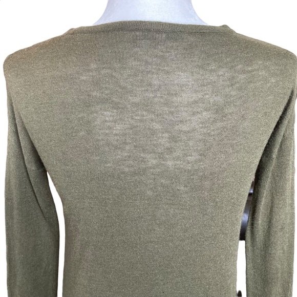 Madewell Women’s long sleeve tie front lightweight sweater—Sz XXS - Picture 13 of 14